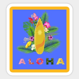 Aloha Best Vacation Sticker